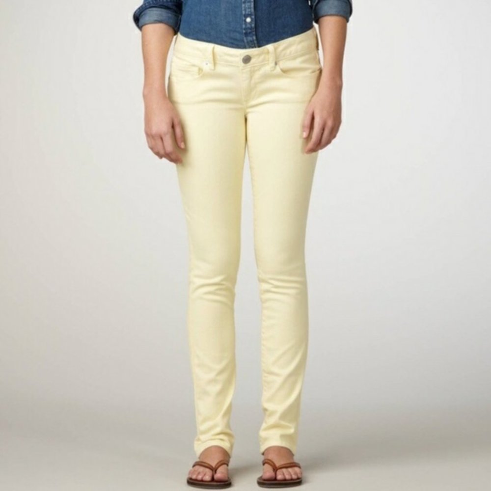 American Eagle Stretch Yellow Skinny Jeans